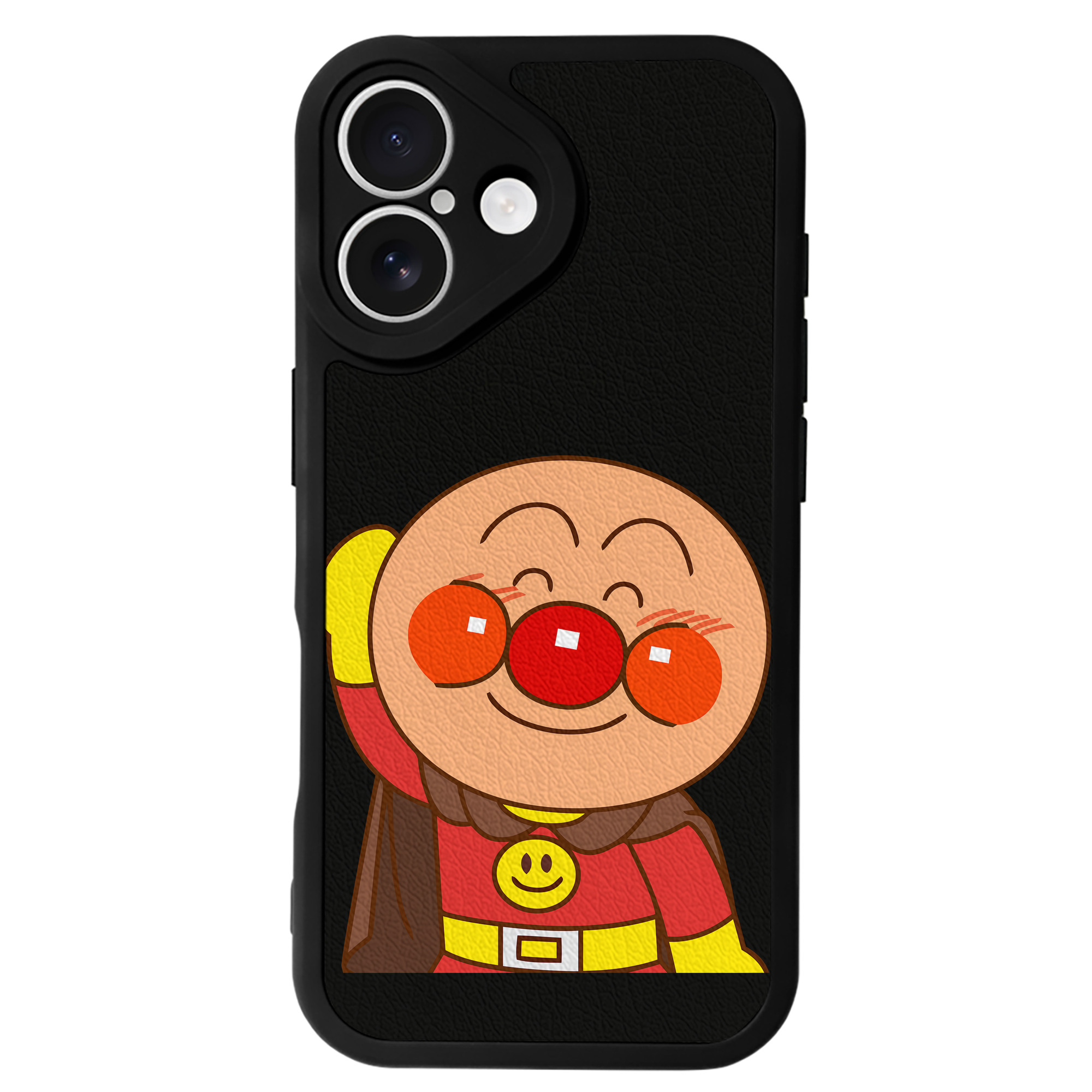 （画像用） アンパンマン Anpanman 【iPhone 16シリーズ対応】シリコンスマホケース（レザー調） 材質：シリコン